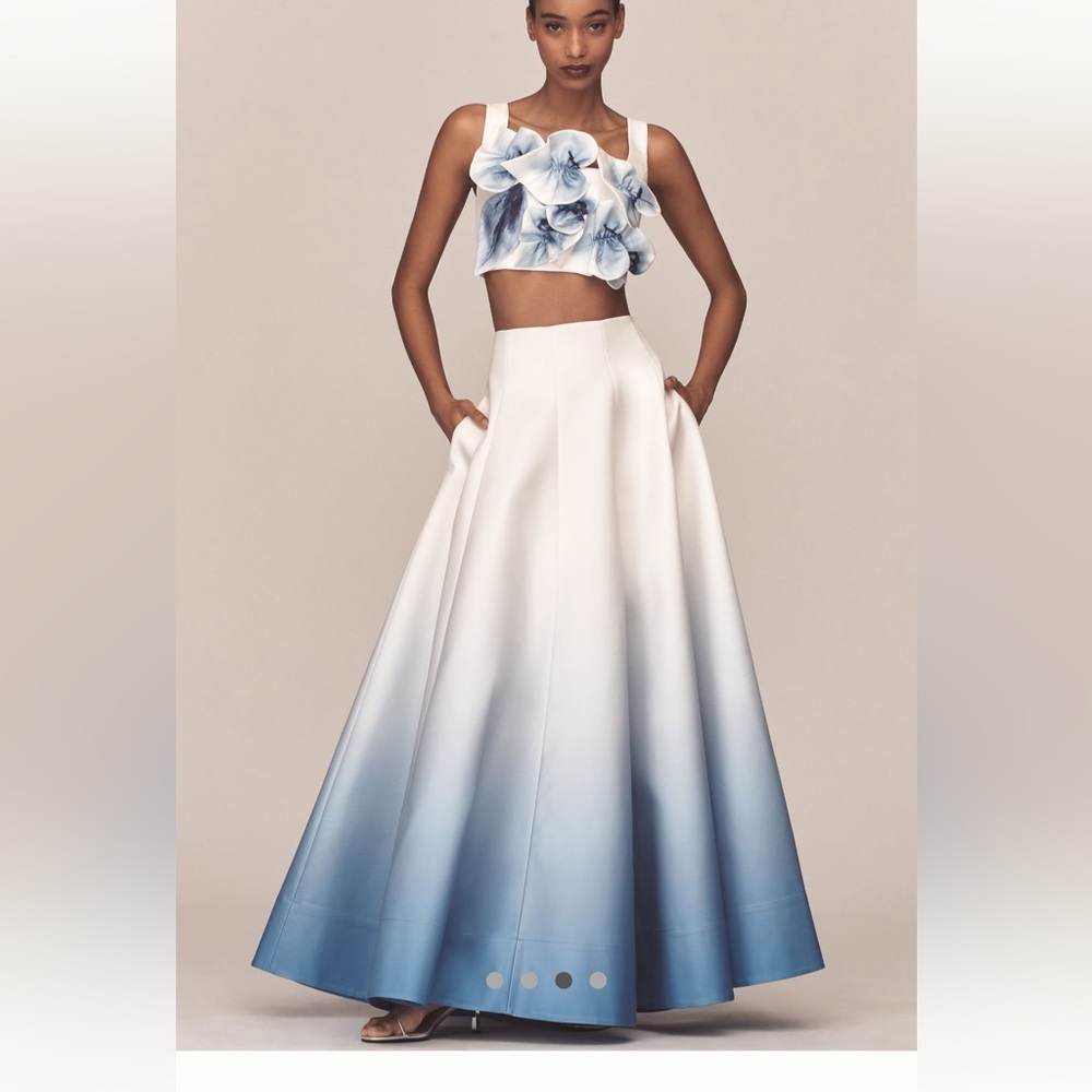 Acler Cragiburne Floral Appliqué crop top